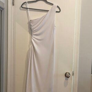 White NBD Dress - Minimal Midi Dress